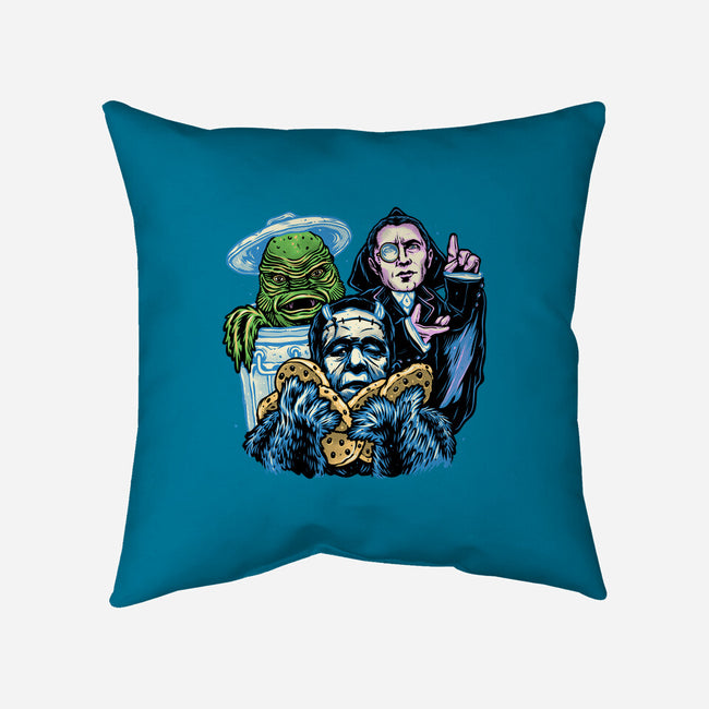 Welcome To The Monster Street-None-Removable Cover w Insert-Throw Pillow-glitchygorilla