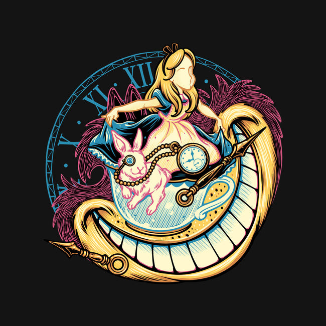 Way Down The Rabbit Hole-Womens-Fitted-Tee-glitchygorilla