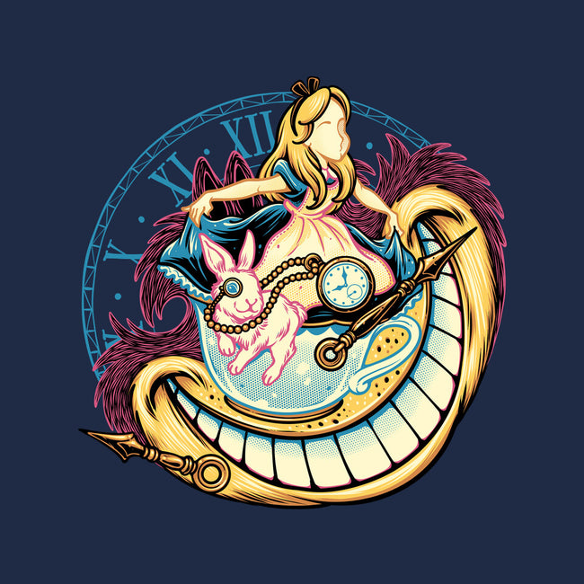 Way Down The Rabbit Hole-Womens-Fitted-Tee-glitchygorilla