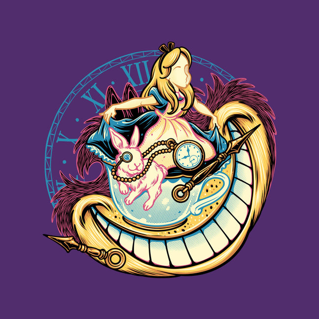 Way Down The Rabbit Hole-Womens-Fitted-Tee-glitchygorilla