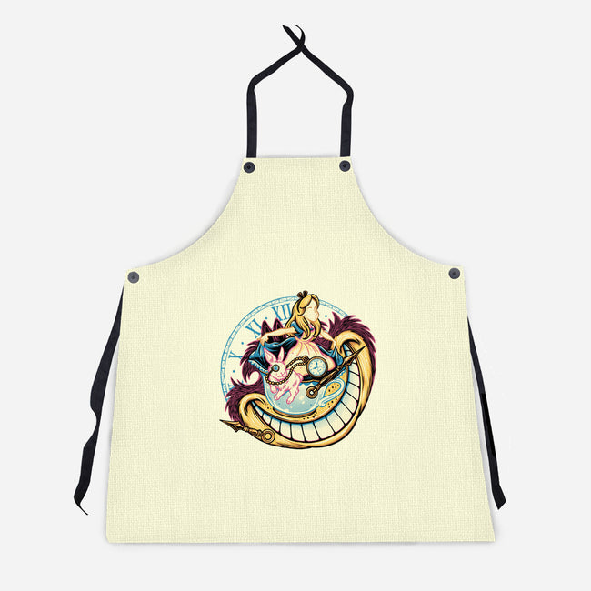 Way Down The Rabbit Hole-Unisex-Kitchen-Apron-glitchygorilla