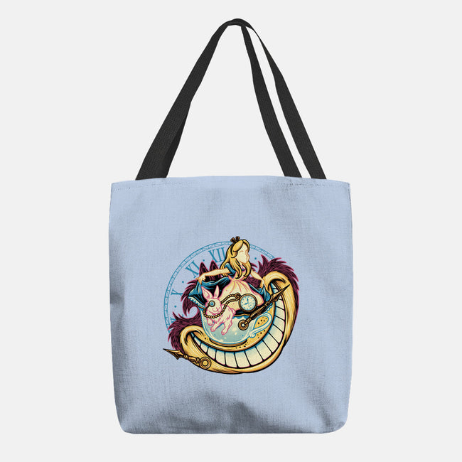 Way Down The Rabbit Hole-None-Basic Tote-Bag-glitchygorilla