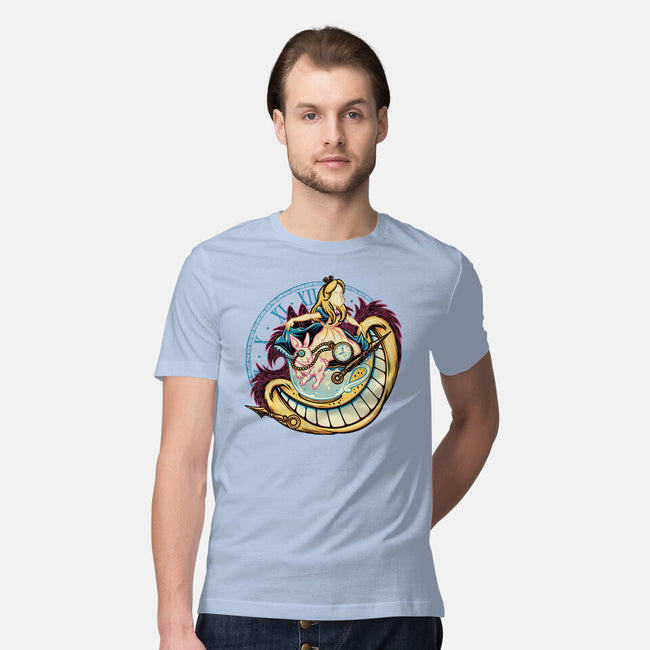 Way Down The Rabbit Hole-Mens-Premium-Tee-glitchygorilla