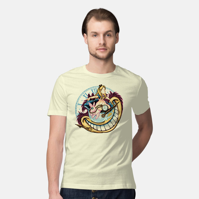 Way Down The Rabbit Hole-Mens-Premium-Tee-glitchygorilla