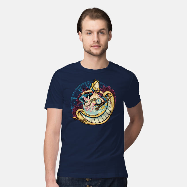 Way Down The Rabbit Hole-Mens-Premium-Tee-glitchygorilla