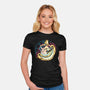 Way Down The Rabbit Hole-Womens-Fitted-Tee-glitchygorilla