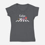 The Cursed-Womens-V-Neck-Tee-2DFeer