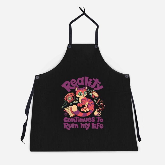 Reality Keeps Ruining My Days-Unisex-Kitchen-Apron-worlddominationforcats