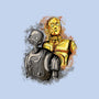 My Droid Friend-None-Removable Cover w Insert-Throw Pillow-nickzzarto