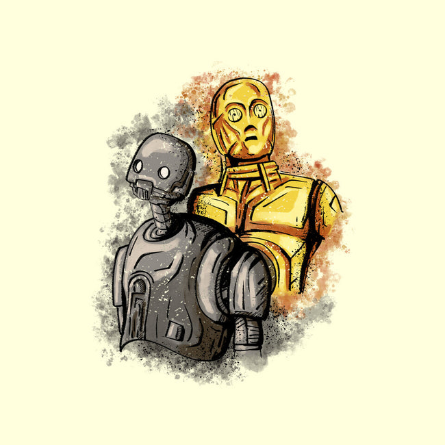 My Droid Friend-None-Removable Cover w Insert-Throw Pillow-nickzzarto