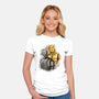 My Droid Friend-Womens-Fitted-Tee-nickzzarto