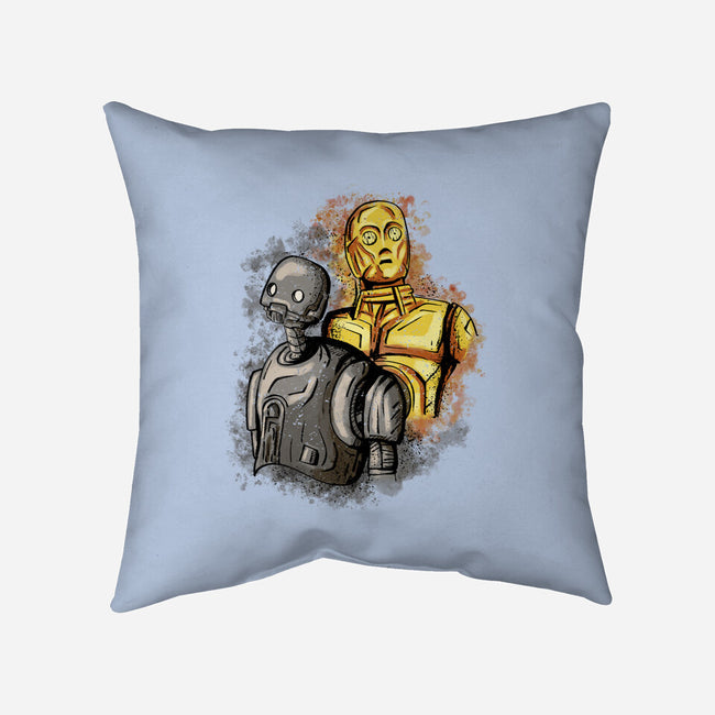 My Droid Friend-None-Removable Cover w Insert-Throw Pillow-nickzzarto