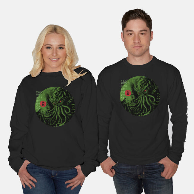 Rise Of The Great Old One-Unisex-Crew Neck-Sweatshirt-DrMonekers