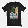 Great Cthulhu In Japan Woodblock-Unisex-Basic-Tee-DrMonekers