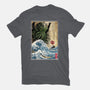 Great Cthulhu In Japan Woodblock-Mens-Basic-Tee-DrMonekers