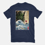 Great Cthulhu In Japan Woodblock-Mens-Heavyweight-Tee-DrMonekers