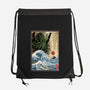 Great Cthulhu In Japan Woodblock-None-Drawstring-Bag-DrMonekers