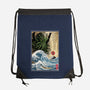 Great Cthulhu In Japan Woodblock-None-Drawstring-Bag-DrMonekers