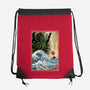 Great Cthulhu In Japan Woodblock-None-Drawstring-Bag-DrMonekers