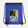 Great Cthulhu In Japan Woodblock-None-Drawstring-Bag-DrMonekers
