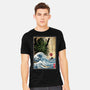 Great Cthulhu In Japan Woodblock-Mens-Heavyweight-Tee-DrMonekers
