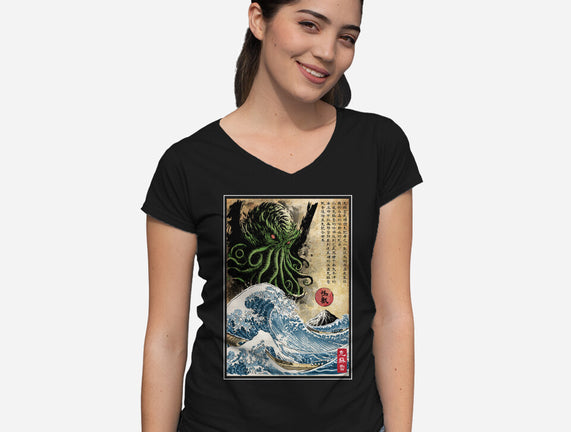 Great Cthulhu In Japan Woodblock