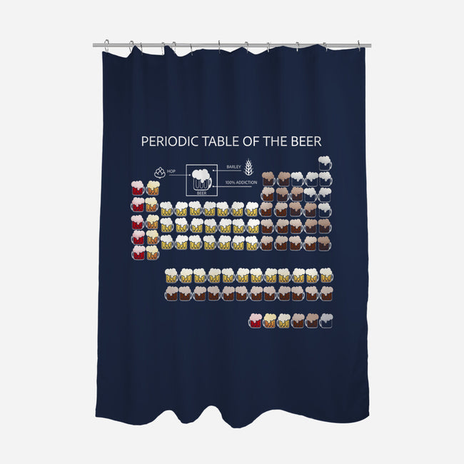 Periodic Table Of The Beer-None-Polyester-Shower Curtain-Vallina84