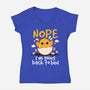 Nope Sleepy Chick-Womens-V-Neck-Tee-NemiMakeit