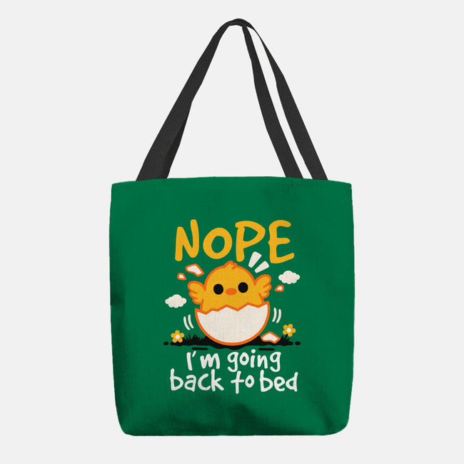 Nope Sleepy Chick-None-Basic Tote-Bag-NemiMakeit