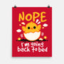 Nope Sleepy Chick-None-Matte-Poster-NemiMakeit