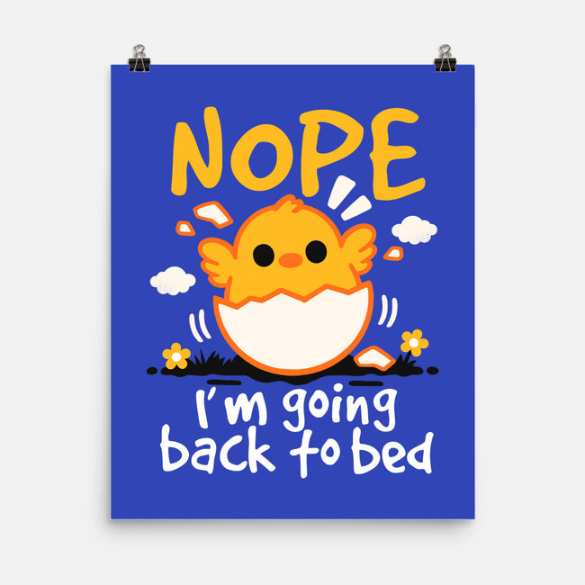 Nope Sleepy Chick-None-Matte-Poster-NemiMakeit