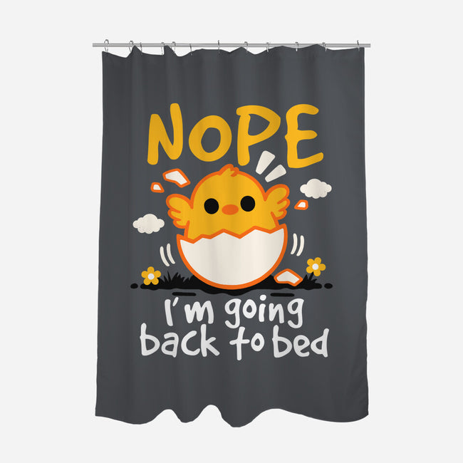 Nope Sleepy Chick-None-Polyester-Shower Curtain-NemiMakeit