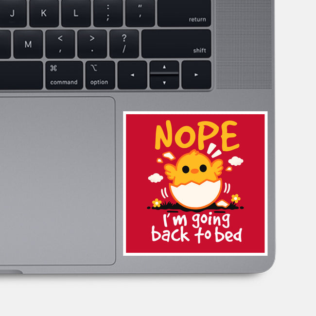 Nope Sleepy Chick-None-Glossy-Sticker-NemiMakeit