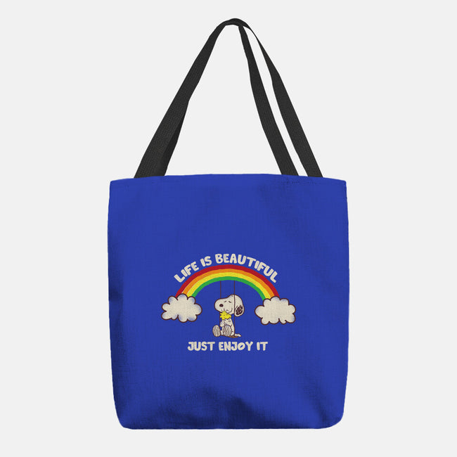 Life Is Beautiful-None-Basic Tote-Bag-turborat14