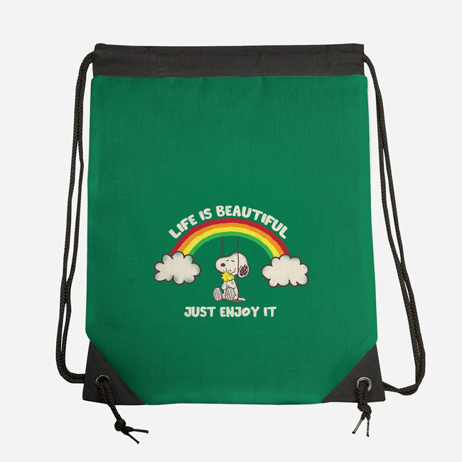 Life Is Beautiful-None-Drawstring-Bag-turborat14
