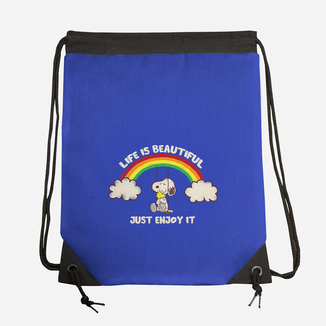 Life Is Beautiful-None-Drawstring-Bag-turborat14