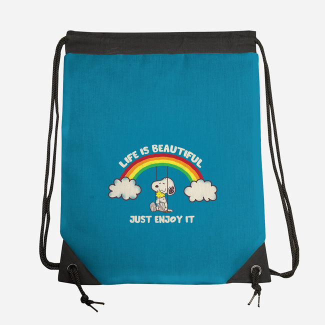 Life Is Beautiful-None-Drawstring-Bag-turborat14