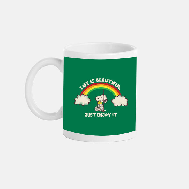 Life Is Beautiful-None-Mug-Drinkware-turborat14