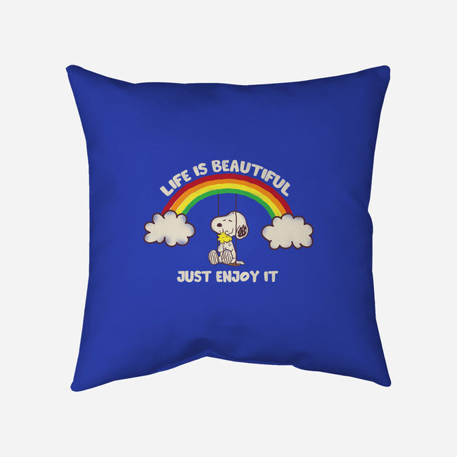 Life Is Beautiful-None-Removable Cover w Insert-Throw Pillow-turborat14