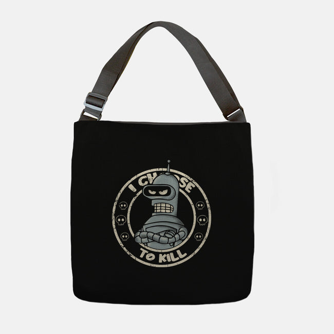 I Choose To Kill-None-Adjustable Tote-Bag-turborat14