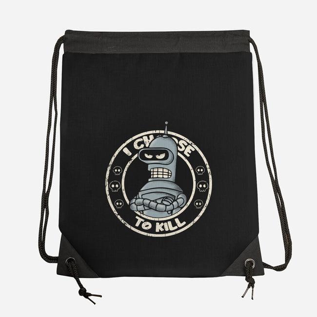 I Choose To Kill-None-Drawstring-Bag-turborat14