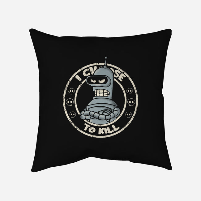 I Choose To Kill-None-Removable Cover w Insert-Throw Pillow-turborat14