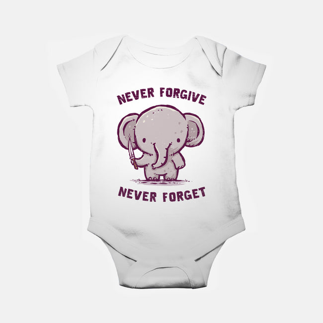 Elephants Never Forgive-Baby-Basic-Onesie-kg07