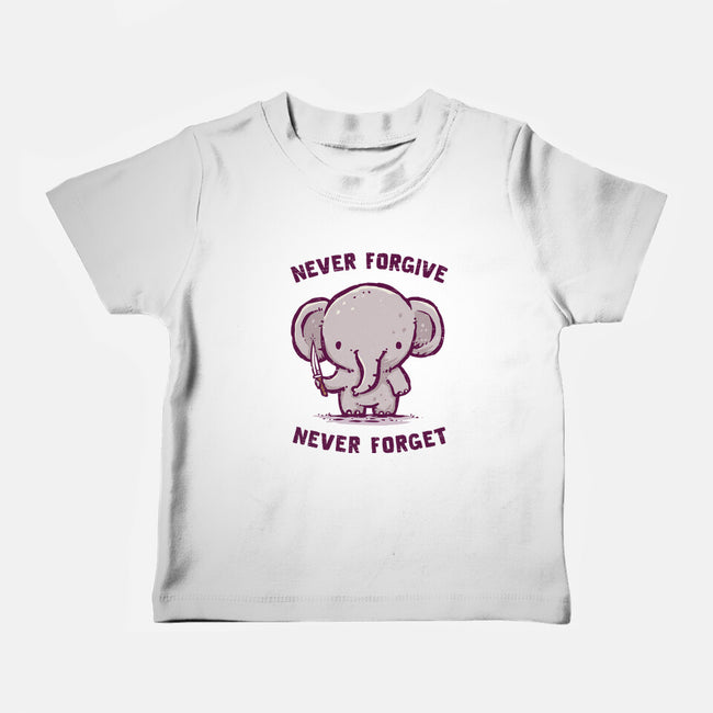 Elephants Never Forgive-Baby-Basic-Tee-kg07