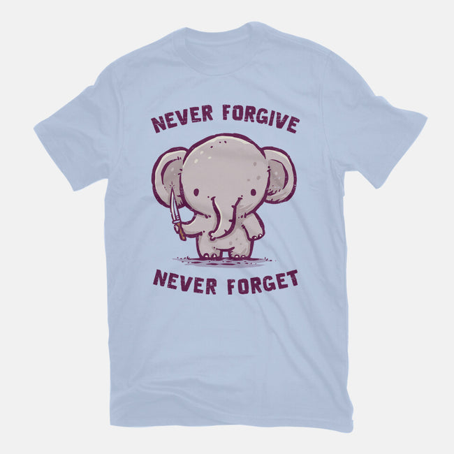 Elephants Never Forgive-Womens-Basic-Tee-kg07