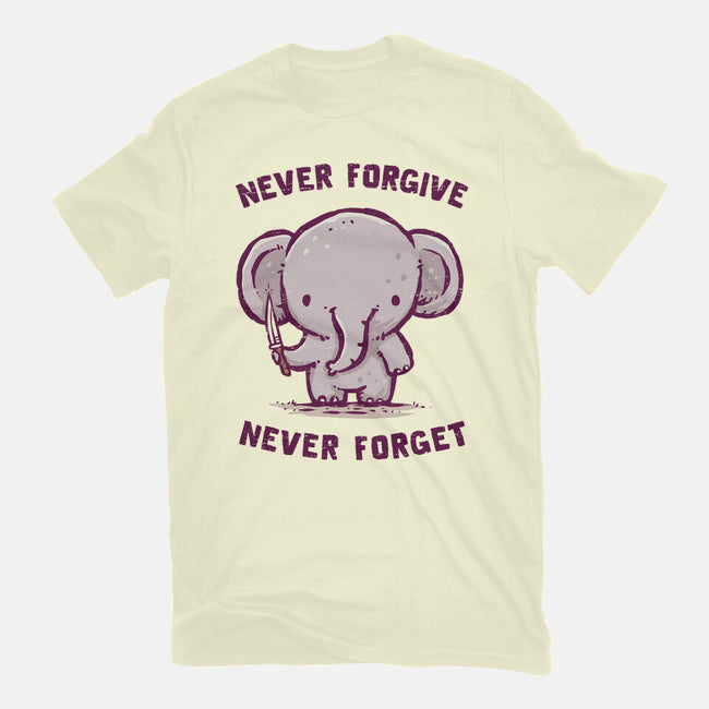 Elephants Never Forgive-Mens-Basic-Tee-kg07