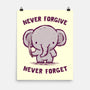 Elephants Never Forgive-None-Matte-Poster-kg07