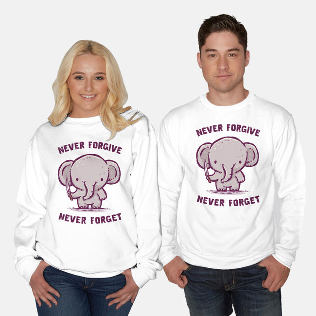 Elephants Never Forgive-Unisex-Crew Neck-Sweatshirt-kg07