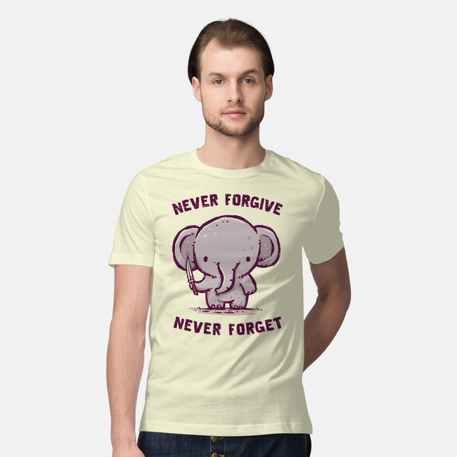 Elephants Never Forgive-Mens-Premium-Tee-kg07