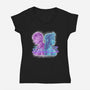 Sister Or Enemies-Womens-V-Neck-Tee-nickzzarto